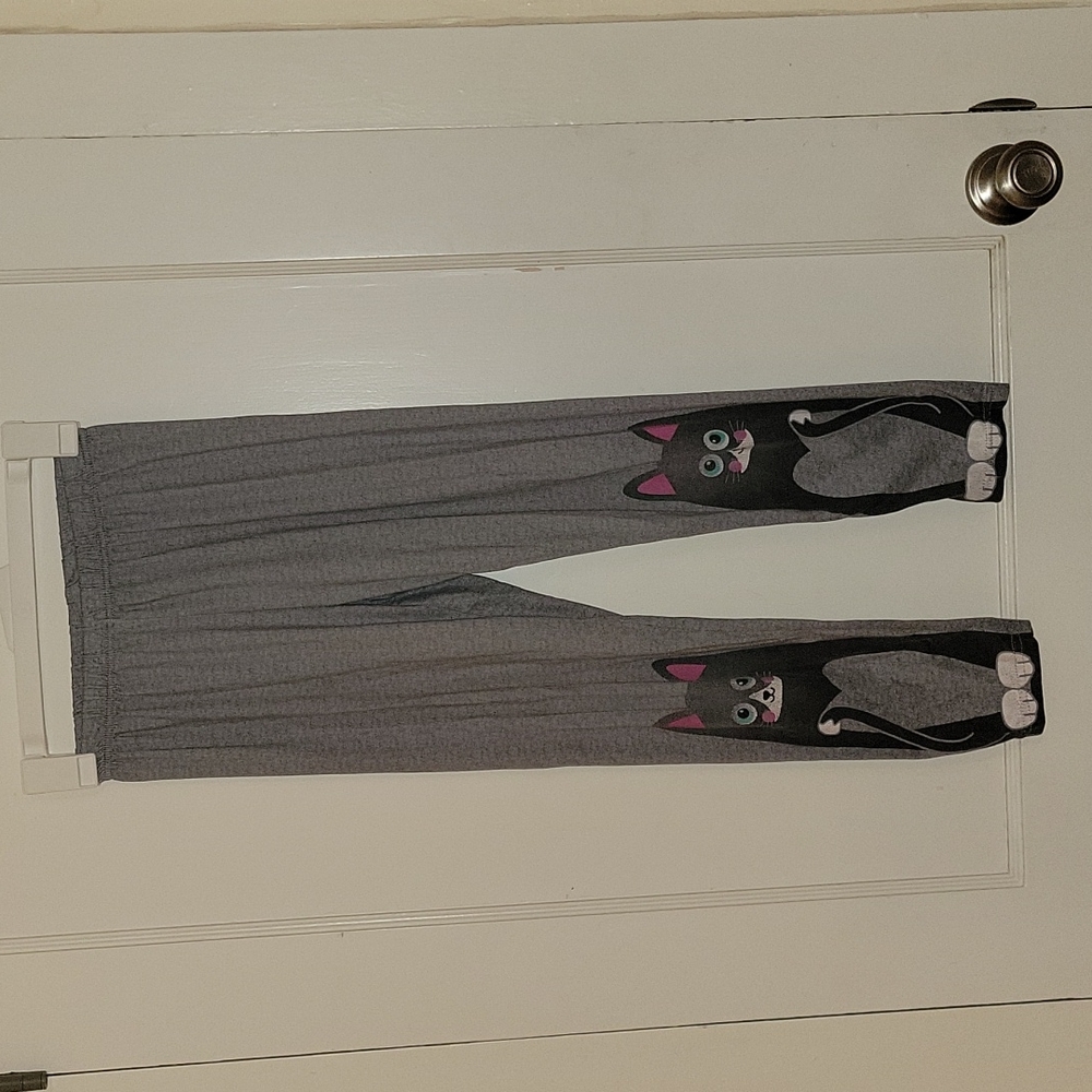 Girl's Size 12 Grey Kitty Leggings